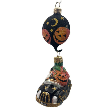 Patricia Breen Knightsbridge Santa Halloween Black Pumpkin Christmas Ornament