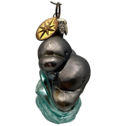 Christopher Radko Dolphin Duo Little Gems Nautical Christmas Ornament 00-510-0