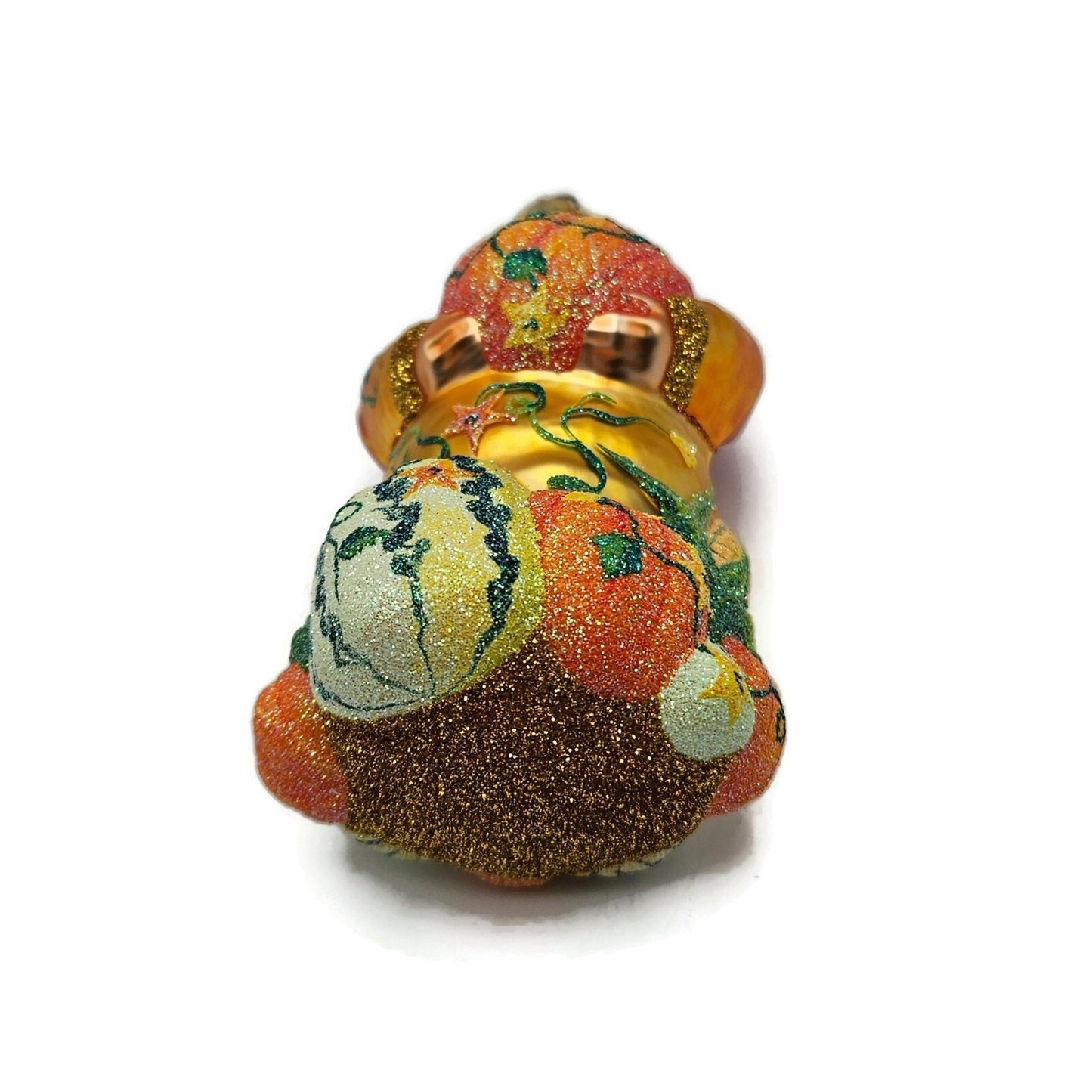 Patricia Breen Harvest Santa Orange Pumpkins Autumnal Fall Christmas Ornament