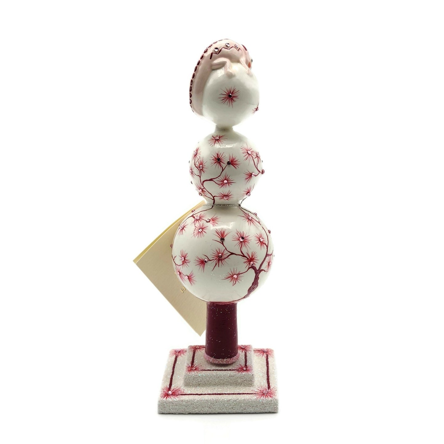 Patricia Breen Mini Chameleon Finial Bordeaux Red Spring Christmas Ornament 2878