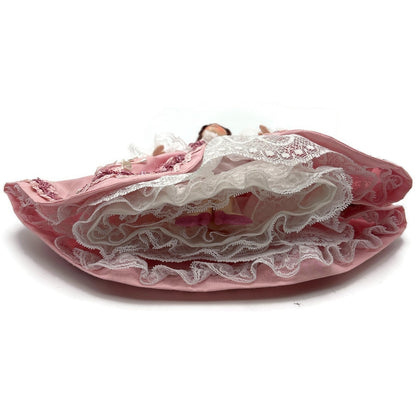 Gladys Boalt Beauty Belle Pink Beauty and The Beast Fabric Christmas Ornament