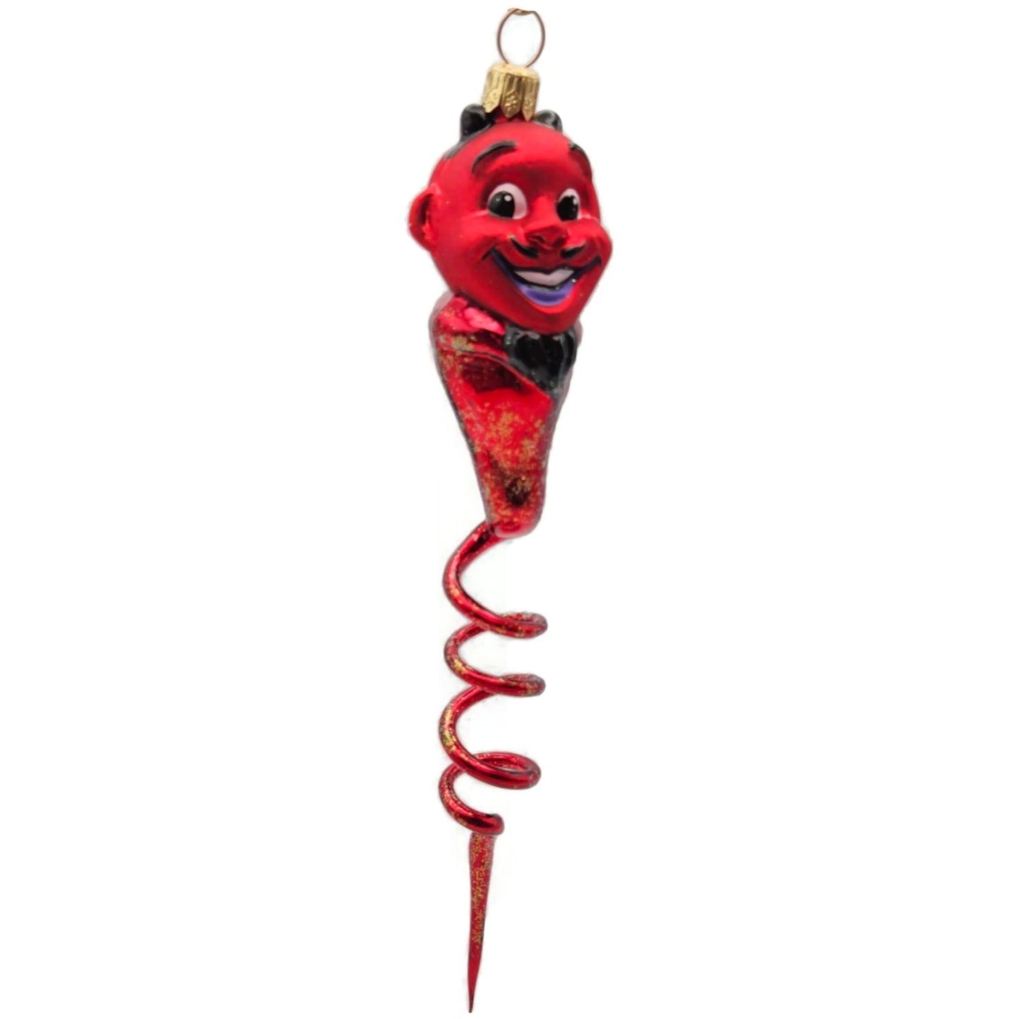 Christopher Radko Tricks for Treats Spiral Devil Red Halloween Ornament 98-047-0