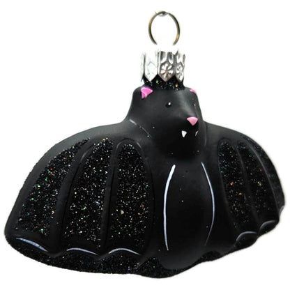 Patricia Breen Henry The Bat Black Glass Halloween Christmas Tree Ornament 2323