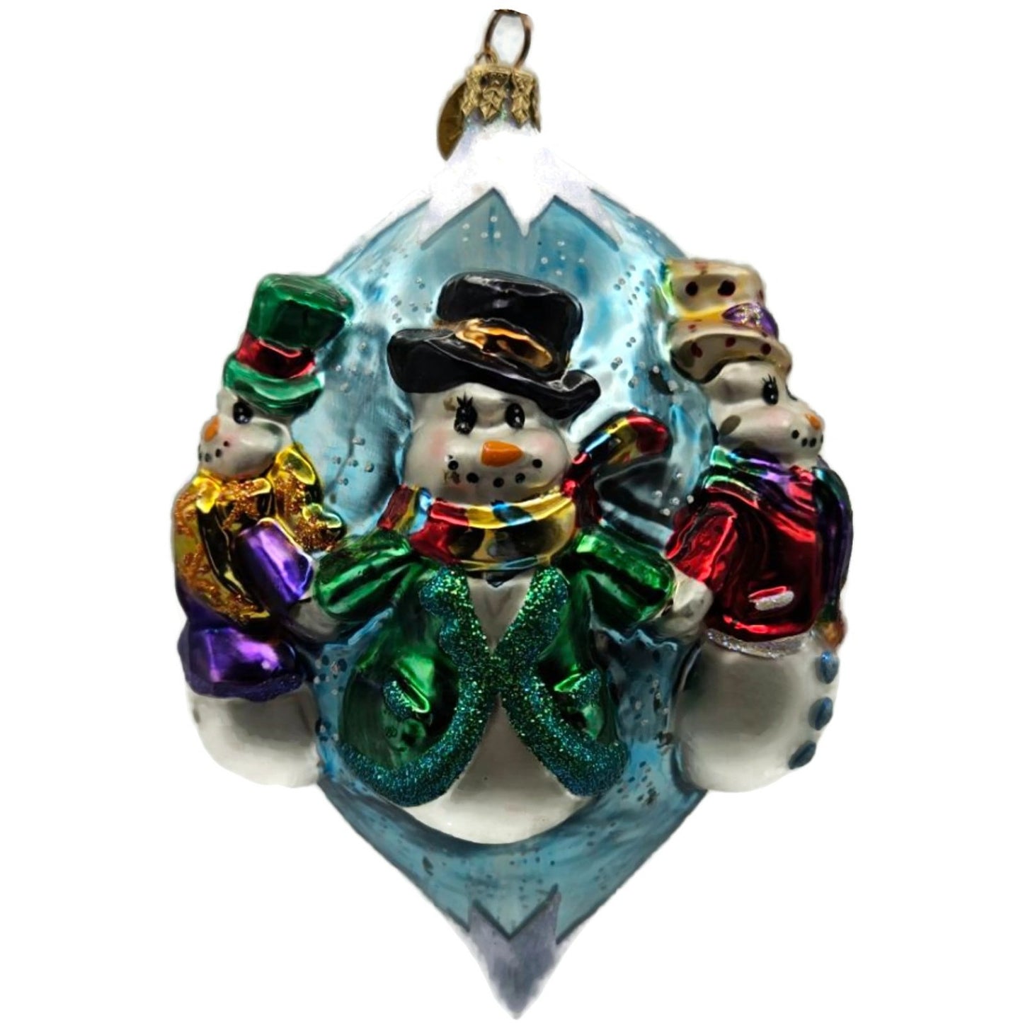 Christopher Radko Snowmen All Around Christmas Tree Ornament 01-0752-0