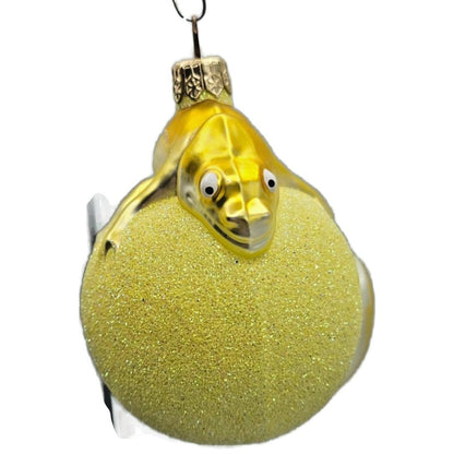 Patricia Breen Chameleon Yellow Glittered Spring Christmas Holiday Tree Ornament