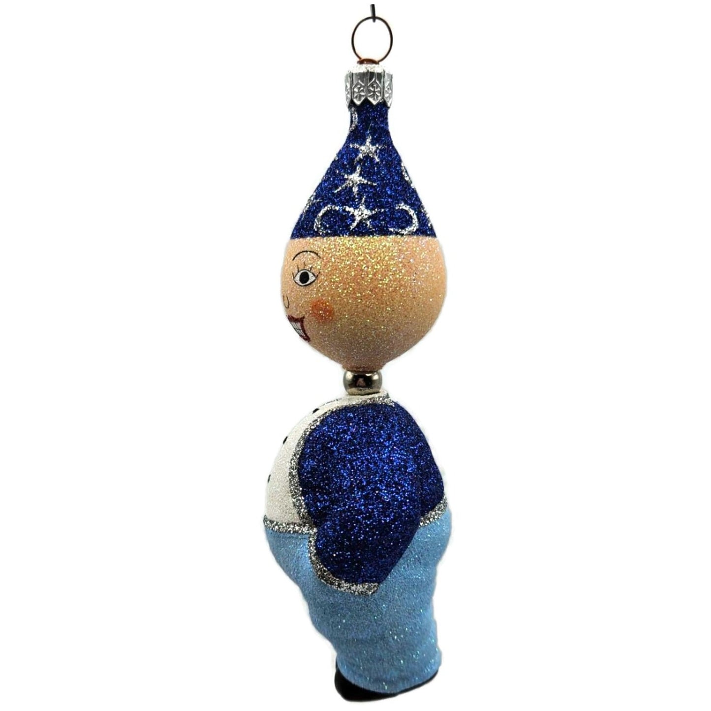 Patricia Breen Trick Or Treaters Wiz Moon Stars Glass Halloween Ornament 2282