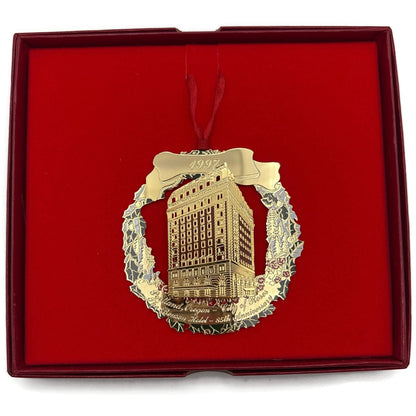 Portland Ornament 1997 Historic Benson Hotel 85th Anniversary Gold Plated Gift