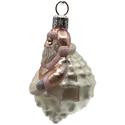 Patricia Breen Turitella Santa Pink Aquatic Seashell Nautical Christmas Ornament