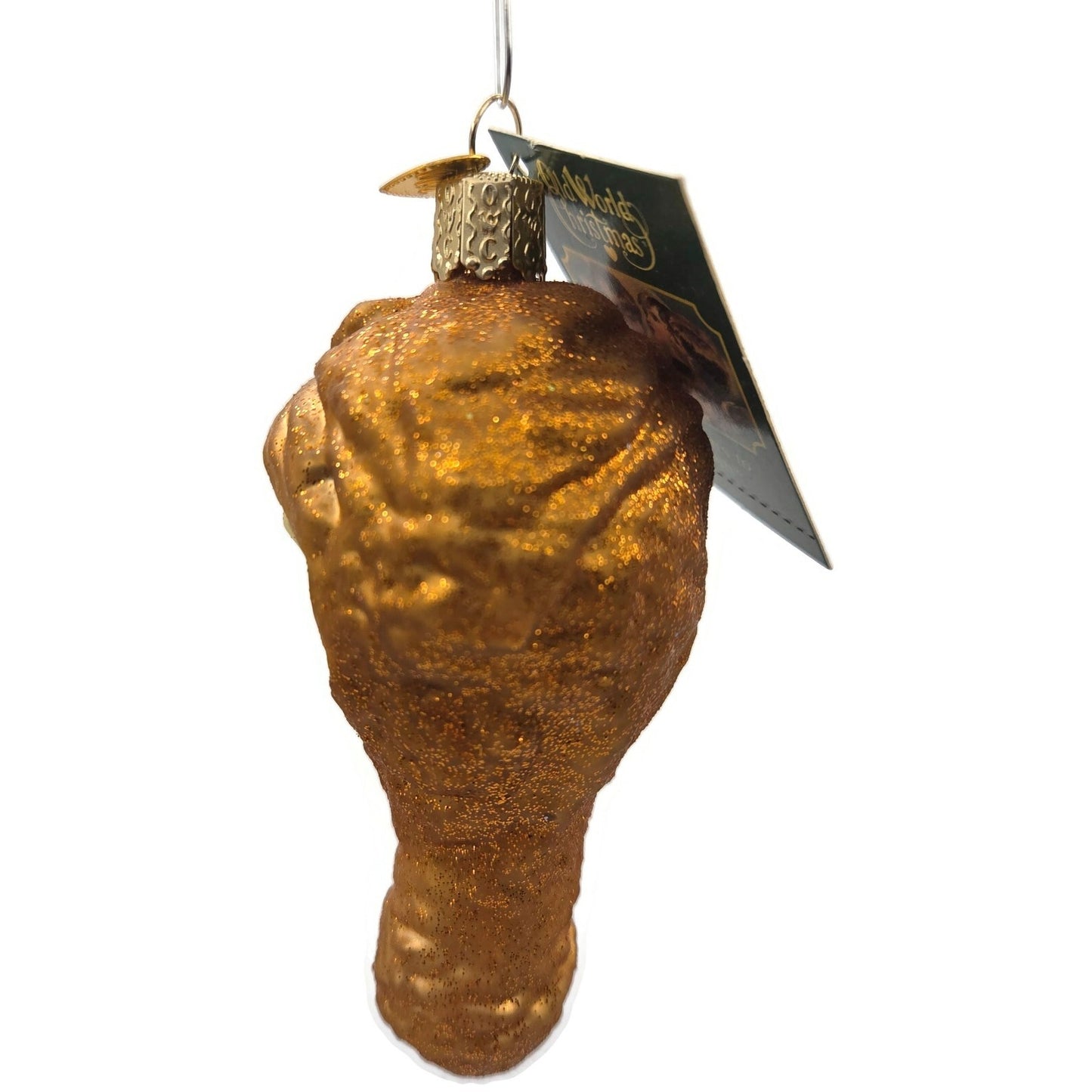 Old World Christmas Fried Chicken Golden Brown Leg OWC Blown Glass Ornament