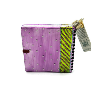 Old World Christmas Scrapbook Dotted Christmas Holiday Tree Ornament OWC 32371