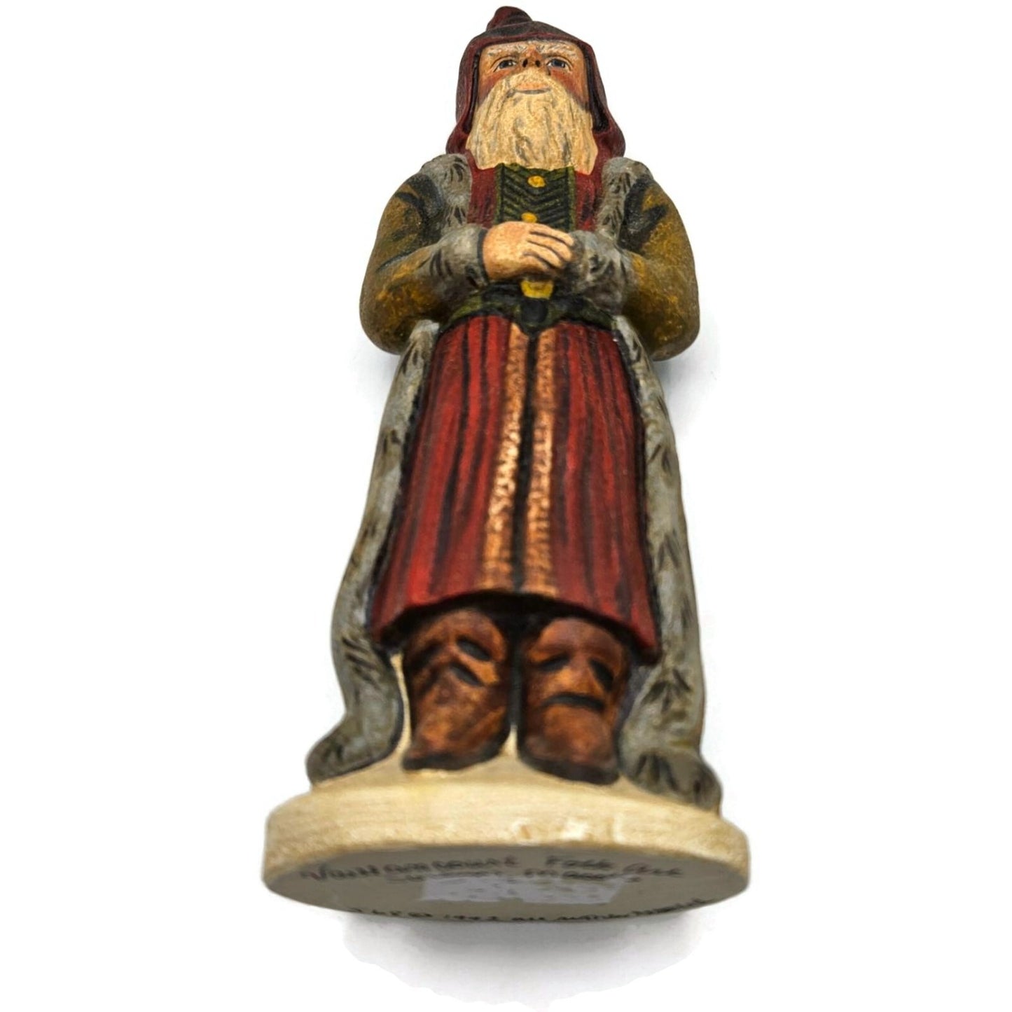 Vaillancourt Père Fouettard Cautionary Tale Chalkware Christmas Fok Art Figurine