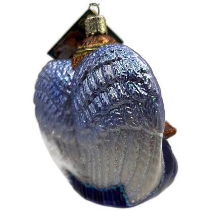 Bethlehem Angel Nativity Merck Family Old World Christmas Blue Holiday Ornament