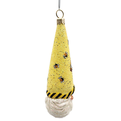 Patricia Breen Winter Sage Bee Beeskep Santa Head Spring Christmas Ornament 2655