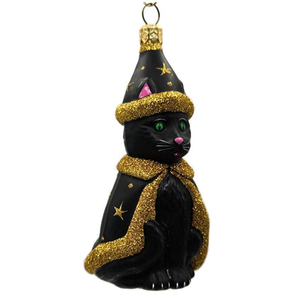 Patricia Breen Salem Kitten Black Gold Stars Signed Halloween Ornament 2032