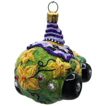 Patricia Breen Witch Way Green Lavender Hat Halloween Christmas Tree Ornament NM