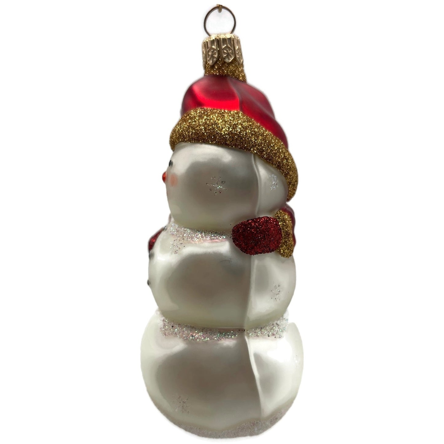 Patricia Breen Friends Red Santa and Snowman Snowflakes Christmas Tree Ornament