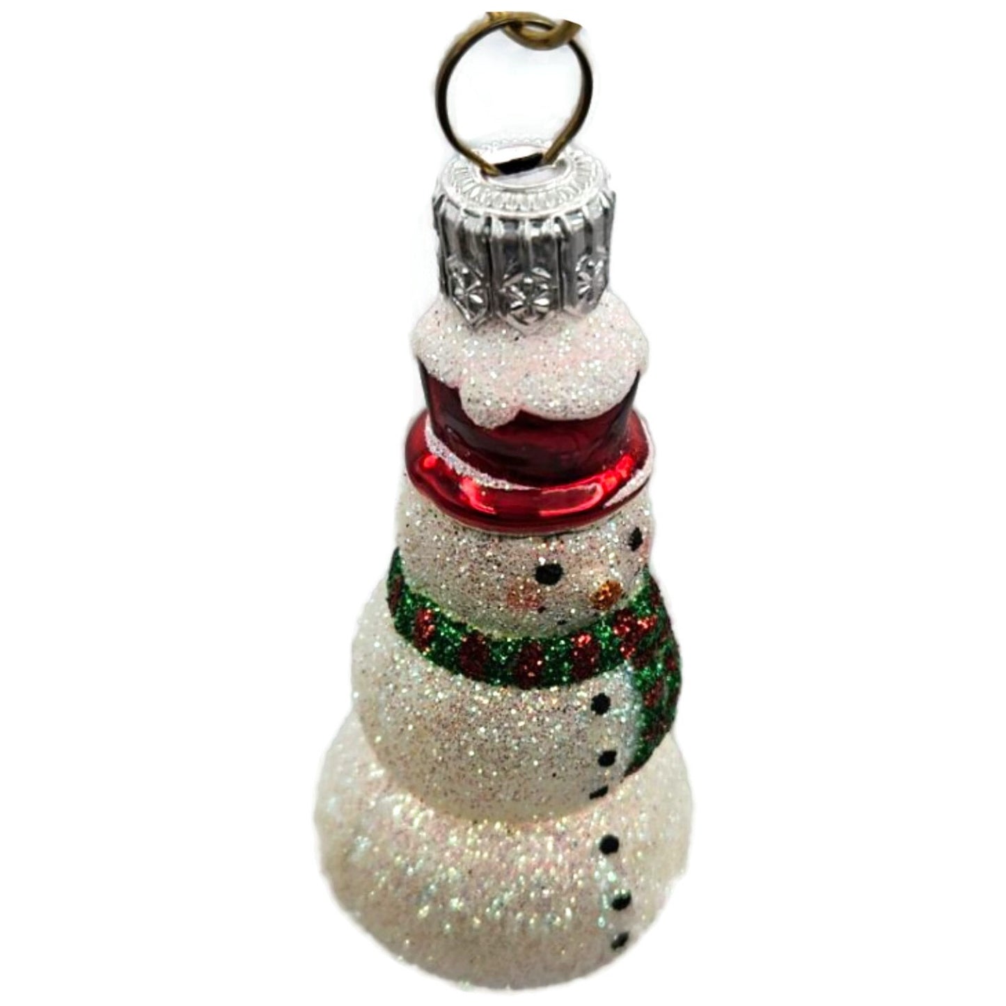 Patricia Breen The Littlest Snowman Stripe Scarf Red Hat Christmas Ornament 2327