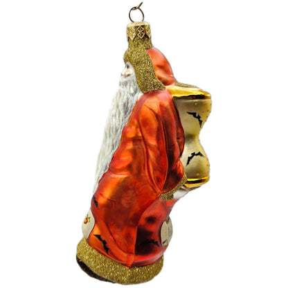 Patricia Breen Out With The Old Santa Claus Orange Pumpkin Halloween Ornament CO