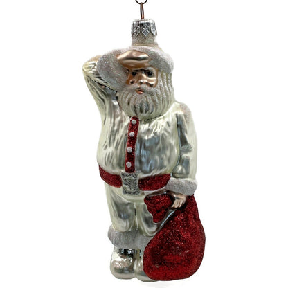 Patricia Breen A Santa for Thomas Pearl Red Bag Christmas Tree Ornament
