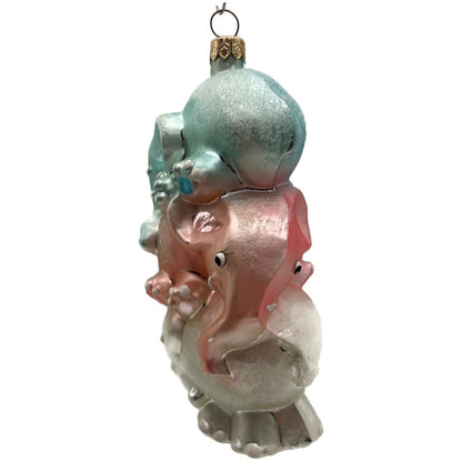 Christopher Radko Ton of Fun Elephants Stack Christmas Tree Ornament 98-180-0