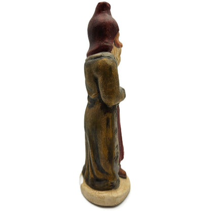 Vaillancourt Père Fouettard Cautionary Tale Chalkware Christmas Fok Art Figurine