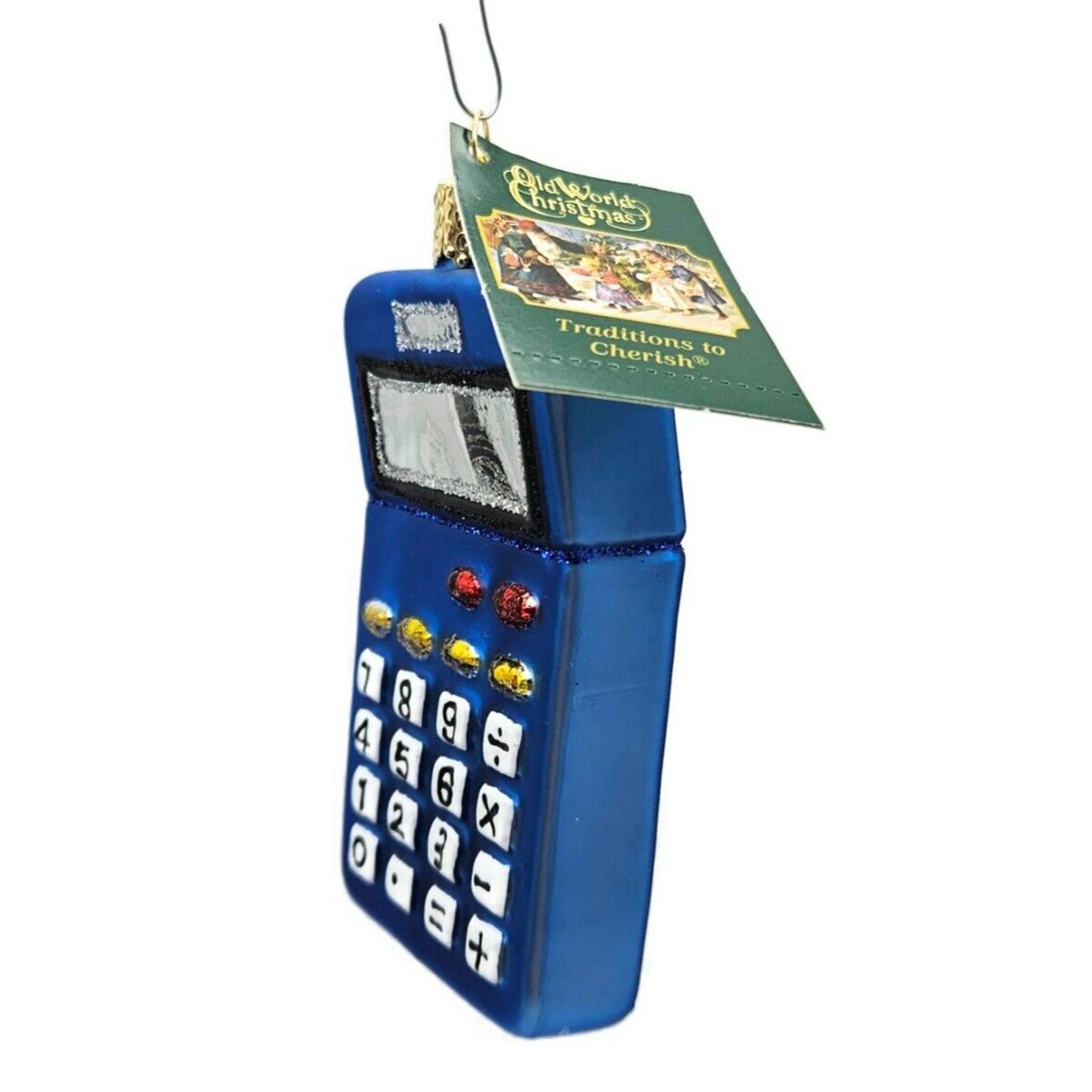 Old World Christmas Calculator Blown Glass Christmas Holiday Tree Ornament OWC