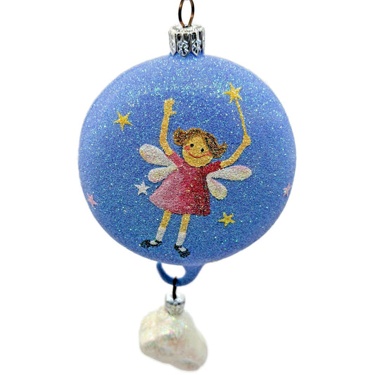 Patricia Breen Tooth Fairy Blue Glitter Christmas Ornament Retired Item 2139