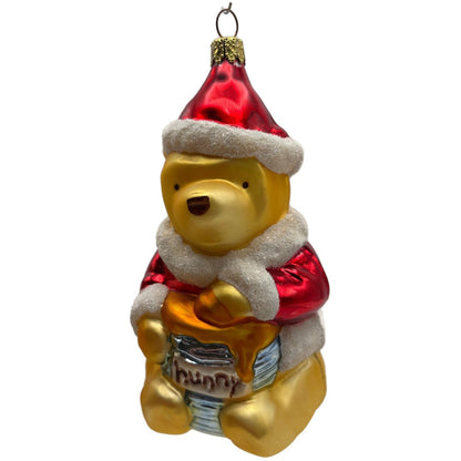 Winnie the Pooh Bear Honey Santa Hat Christmas Ornament Midwest Of Cannon Falls
