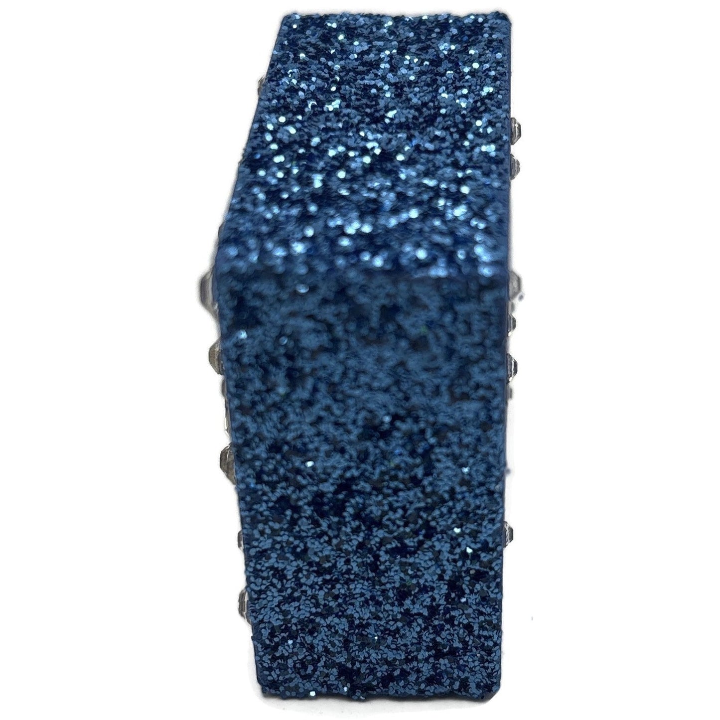 Patricia Breen Presenting Blue Snowman Jeweled Cube Tower Christmas Ornament