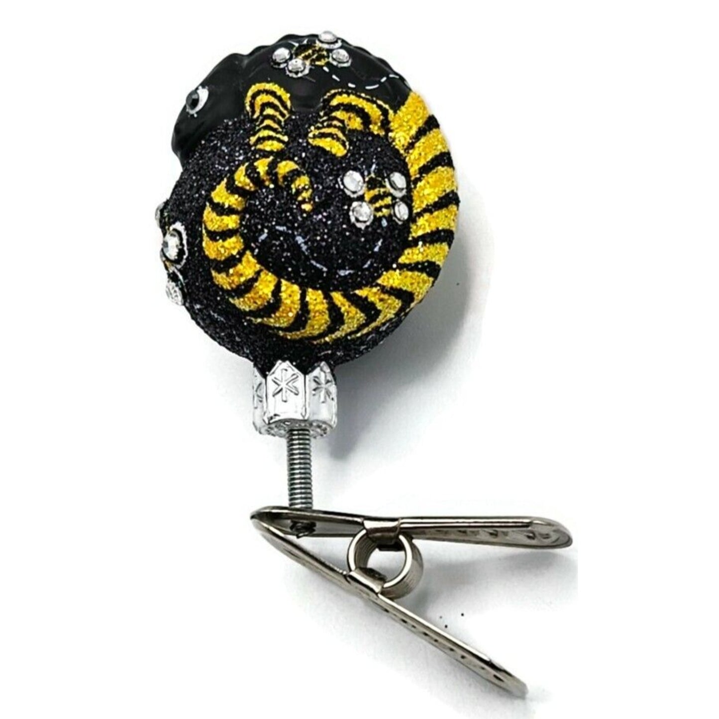 Patricia Breen Ultra Miniature Chameleon Crystal Wings Bees Clip Ornament 2550