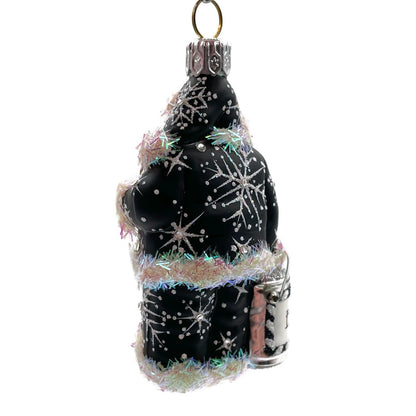 Patricia Breen Toys to Paint Black Santa Claus Christmas Holiday Tree Ornament
