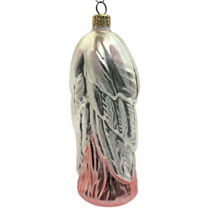 Patricia Breen Angel of Peace Pink Glittered Wings Christmas Tree Ornament 9601