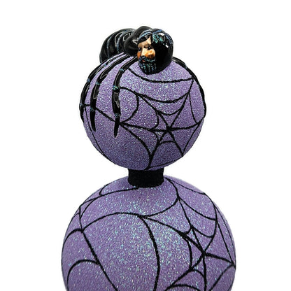 Patricia Breen Webmaster Purple Spider Web Finial Halloween Holiday Tree Topper