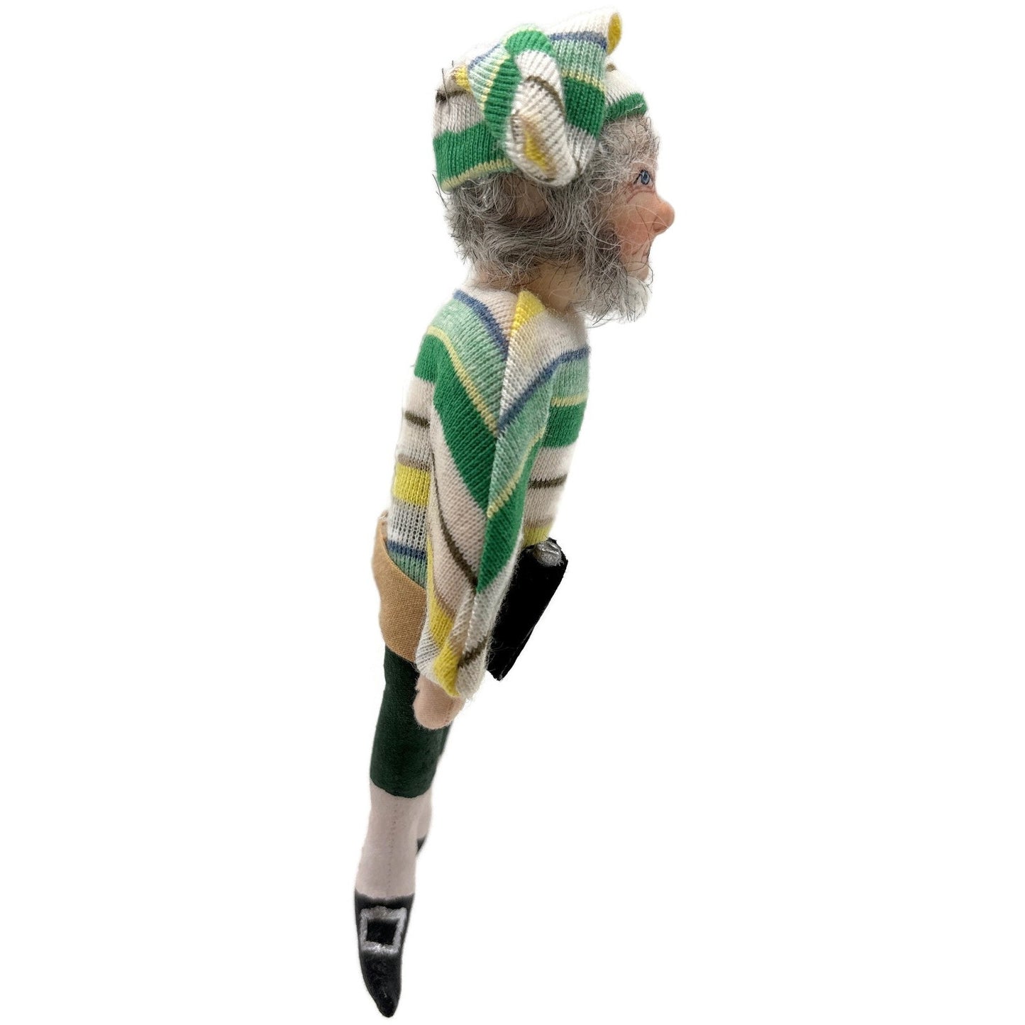 Gladys Boalt Smee The Pirate Peter Pan Stripe Fabric Signed Christmas Ornament