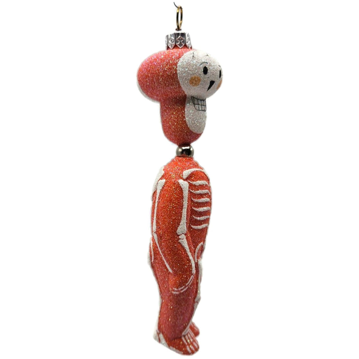 Patricia Breen Kinetic Skelton Orange Halloween Christmas Tree Ornament 2325
