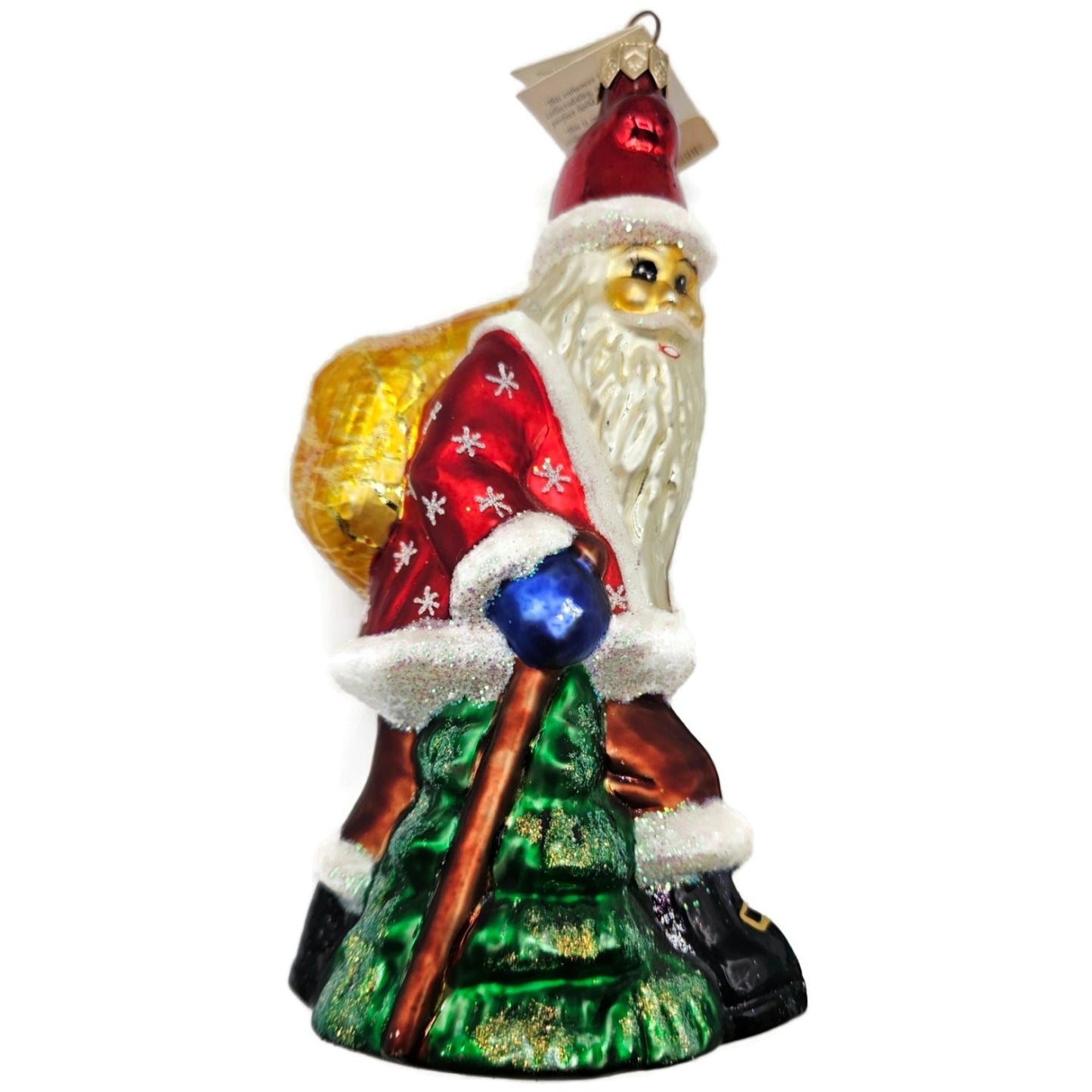 Christopher Radko Long Beard Santa Claus With Sack Christmas Tree Ornament