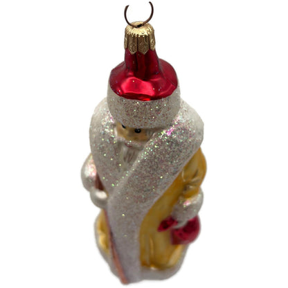 Christopher Radko Russian Santa Claus Yellow Red Christmas Ornament 91-112-1