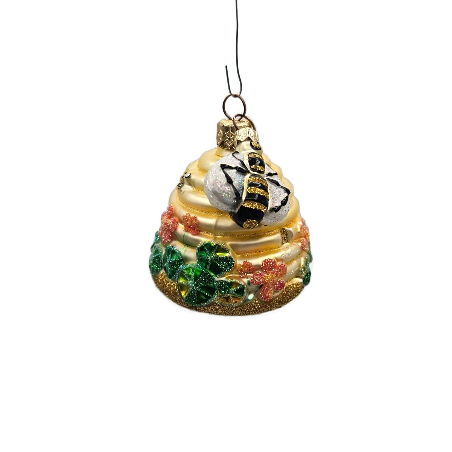 Patricia Breen Nasturtium Beeskep Flower Bee Gold Spring Christmas Tree Ornament