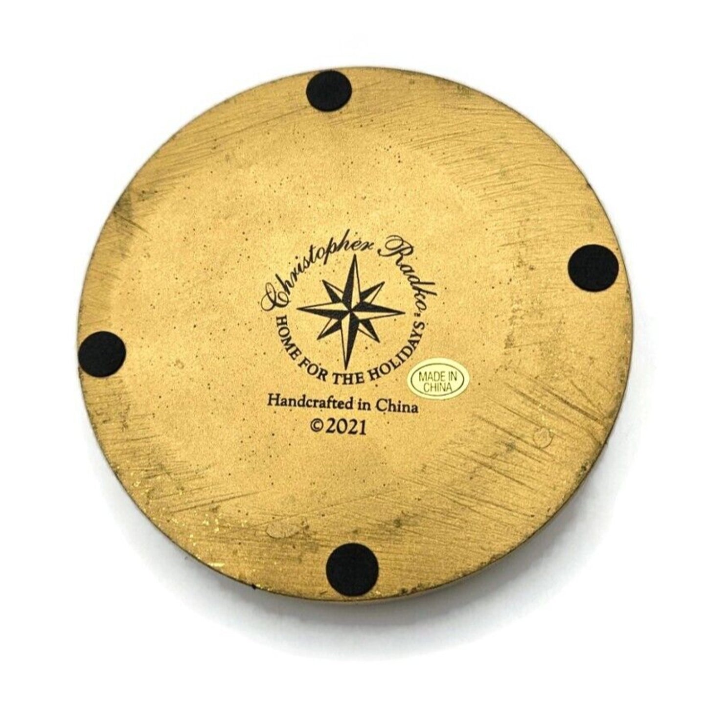 Christopher Radko Ornament Stand Medium Starlight Gold Christmas 2011812