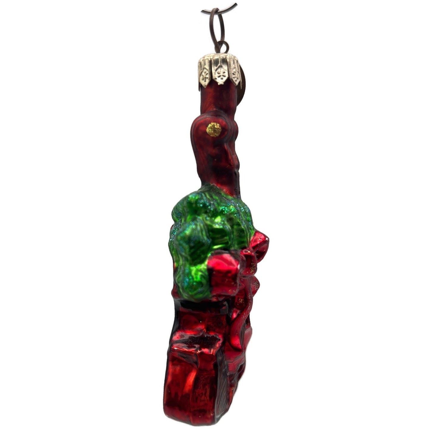 Christopher Radko Holiday Violin Gem Red Christmas Tree Ornament 00-517-0