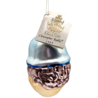 Christopher Radko Charlie Chaplin Hand Blown Glass Christmas Tree Ornament