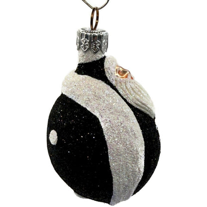 Patricia Breen Santa Ladybug Black Buttons Polka Dots Christmas Ornament 2133