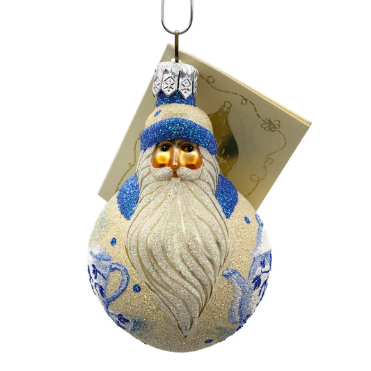 Patricia Breen Miniature Santa du Monde Tea Party Christmas Tree Ornament Boston