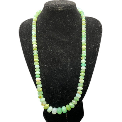 Aqua Rondelle Beaded Necklace Mine Finds By Jay King Chrysoprase Graduated