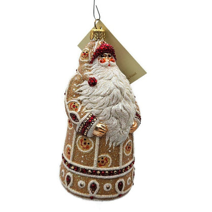 Patricia Breen Sublime Santa Gingerbread Face Christmas Holiday Tree Ornament