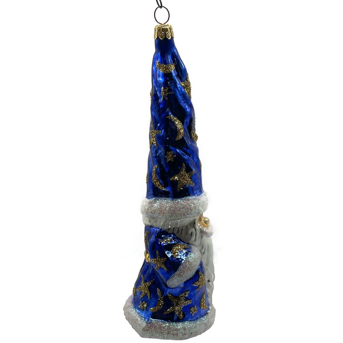 Christopher Radko Magic Munchkin Moon Wizard Blue Star Christmas Ornament 96-240