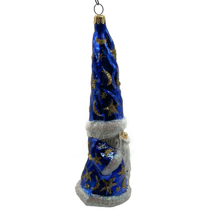 Christopher Radko Magic Munchkin Moon Wizard Blue Star Christmas Ornament 96-240
