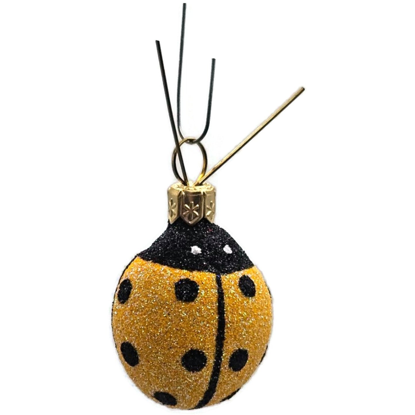 Patricia Breen Ladybug Ladybug Yellow Closed Wing Spring Christmas Tree Ornament