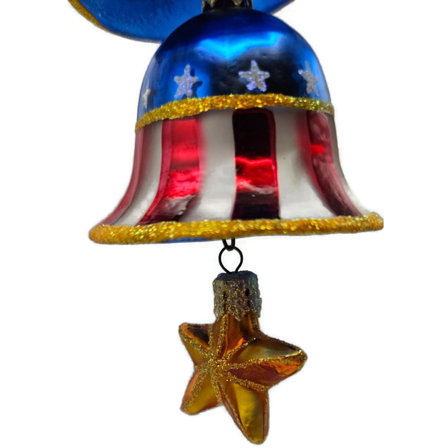 Christopher Radko Freedom Ring Forever Patriotic Bells Christmas Ornament 020606