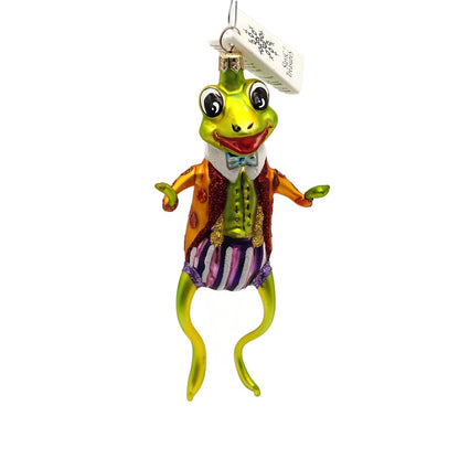 Slavic Treasures Mr Happy Hoppy Frog Halloween Tree Ornament 99-146-A-FB